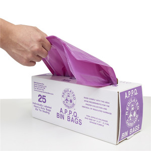 Wholesale Customized <b>Flat</b> Top Garbage Bags: Heavy Duty Plastic Trash Bags with <b>Flat</b> Opening & Logo Printing - Product Image 4