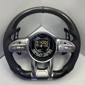 Volant en fibre de carbone forgé le plus vendu pour <span class=keywords><strong>Mercedes</strong></span>-Benz W204 W205 S500 W222 W213 <span class=keywords><strong>AMG</strong></span> C E S G-Class <span class=keywords><strong>AMG</strong></span> GT DOS - Product Image 3