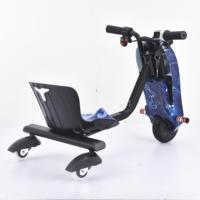 Trottinette Électrique Pliable en Alliage d'Aluminium avec Siège et Deux Roues en PU pour Enfants de 3 à 6 Ans, Livraison Directe d'Usine Chinoise, Vente en Gros