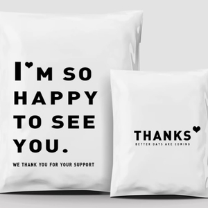 Bolsa exprés gruesa personalizada, bolsa de embalaje logística impresa en blanco, bolsa exprés impermeable reciclable - Product Image 2