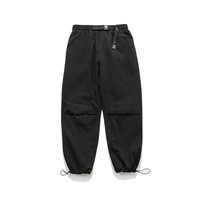 Pantalon cargo ample pour homme, taille élastique personnalisée, style hip-hop, jambe large, idéal pour la randonnée - Vente en gros