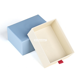 Custom Luxury Handmade Pull-Out Sleeve Drawer Rigid Jewelry <b>Gift</b> <b>Box</b> with Ribbon for Premium Packaging - Product Image 3