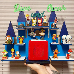 Özel <span class=keywords><strong>DIY</strong></span> boyama tonlama raf müzik kutusu Toniebox Jukebox raf raf ahşap çocuk odası için - Product Image 3
