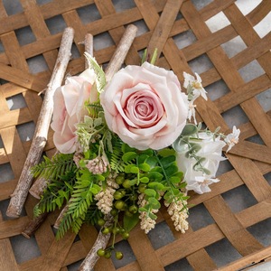 Ramo de Rosas Artificiales Shining Moon, Decoración para Bodas, Tela Plástica Tejida, Decoración para el Hogar CF01361A - Product Image 3