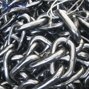 Chaîne d'<span class=keywords><strong>ancre</strong></span> certifiée par le classement maritime, vendue au mètre, avec <span class=keywords><strong>peinture</strong></span> noire, pour la vente en gros d'équipements marins - Product Image 1