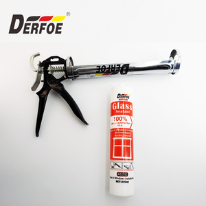 Sellador de Vidrio DERFOE 300ml, Sellador de Silicona Acética para Construcción, Hecho en EE. UU. - Product Image 3