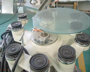 공장 자동 유리 모서리 연마기 특수 형태 유리 평면 원형 베벨 연마 내외부 링 연마기 - Product Image 2