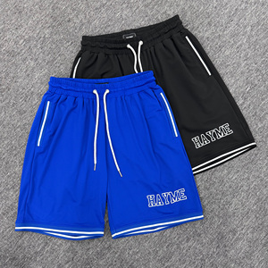 Dây Kéo Rắn Eo Biểu Tượng Tùy Chỉnh Trống Thiết Kế Lưới Bóng Rổ Quần Short Cho Nam Giới Với Túi Bên - Product Image 1