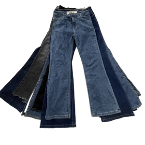 Good <strong>Sale</strong> Used Women's Flared Boot Cut Jeans Comfortable Waist Fashion Style Flared Jeans <strong>for</strong> Women Wholesale Clothing Bundle - Product Image 3