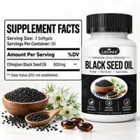 Gélules d'huile de nigelle noire personnalisables (60 unités) – Soutien antioxydant, supplément énergétique à base de plantes – Fabricant en marque blanche