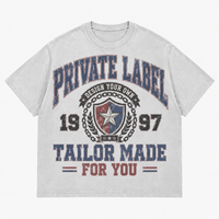 T-shirt vintage délavé en coton pur 240 GSM, couleur unie, coupe ample avec épaules tombantes pour homme, vente en gros OEM ODM