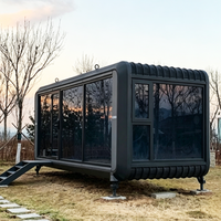 Maison Capsule en Conteneur pour Zone Scénique, Durable, Étanche, Préfabriquée, Design Moderne