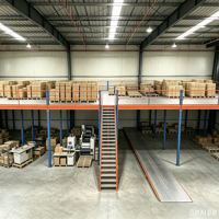 HONGXIN Étagère de mezzanine en acier laminé à froid, robuste, personnalisable, sans boulons, avec revêtement en poudre et protection contre la corrosion