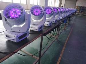 New Led zoom ánh sáng 19*12 Wát RGBW 4in1 rửa di chuyển đầu cho câu lạc bộ đêm bên sân khấu Đèn sàn nhảy - Product Image 2