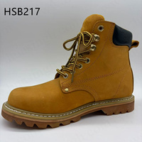 HY, Chaussures de sécurité S3 en cuir gaufré haut de gamme, très vendues, populaires en Jamaïque, avec semelle en caoutchouc Goodyear, bottes de travail HSB141