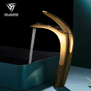 Kaiping usine de luxe hôtel à levier unique robinet de lavabo de salle de bains <span class=keywords><strong>doré</strong></span> - Product Image 4