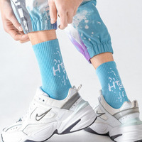 Chaussettes de sport en coton avec logo personnalisé pour hommes, chaussettes de sport en coton, sports athlétiques, cyclisme, chaussettes de sport en coton