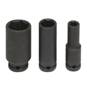 Jeu de clés à douilles à chocs longues Fervi, 3 pièces, douilles métriques profondes pour la réparation automobile - Product Image 2