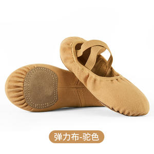 <span class=keywords><strong>Ballerine</strong></span> en tissu entièrement élastique chaussure de danse pour enfants chaussures de ballet pour femmes dansant enfants Yoga griffe de chat adultes vente en gros - Product Image 5