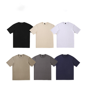MT2665 Hot Sales New Arrivals Wholesale Custom 240 Gsm Cotton <strong>Blends</strong> Plain T Shirts Men's T-Shirts - Product Image 6
