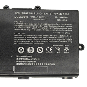 Batería de Repuesto para Portátil P870BAT-8 89Wh al por Mayor, Compatible con Clevo GX10-KP7GT CP77S02 X911-C3-1080S - Product Image 2
