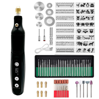 80 IN1 Mini meuleuse rotative DIY bijoux sculpture stylo de polissage USB charge avec source d'alimentation électrique/batterie 027