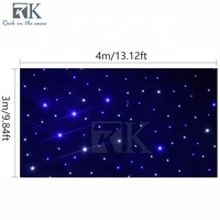 Decoración de la boda Led estrella cortina LED DJ RGB Starlight telón de fondo DMX Control