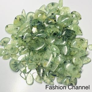 Piedra Preciosa de Prehnita Natural Suelta para Joyería, Color Verde Oscuro, Tamaños 9mm 14mm 20mm, Alturas 3mm 6mm 8mm, para Collares - Product Image 4