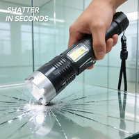 Linterna Multifuncional con Zoom Telescópico P70 LED, Recargable Tipo-C, Banco de Energía, Impermeable, Linterna de Emergencia