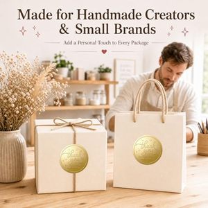Puede añadir su logotipo, pegatinas autoadhesivas en relieve 3D, etiquetas impermeables con relieve en lámina dorada, impresión de logotipo personalizado para embalaje - Product Image 3