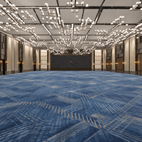 Einzigartiges Design Maßgefertigter Hotel-Bankettsaal Axminster-Teppich Wasserdichter und Schmutzabweisender Bodenbelag Wand-zu-Wand-Teppich für Sterne-Hotels