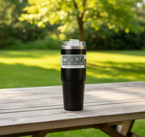 Borraccia Termica da Viaggio in Acciaio Inossidabile Liscio da 30 Oz, Isolamento Sottovuoto a Doppia Parete con Coperchio, Design Minimalista - Product Image 2