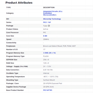 <span class=keywords><strong>YTX</strong></span> PIC16F785-E/ML PIC16F785 composant électronique de circuit intégré puce ic module électronique microcontrôleurs semi-conducteurs - Product Image 2