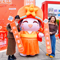 Costume de mascotte gonflable personnalisé, costume de fille gonflable pour défilé, costume gonflable publicitaire pour adultes