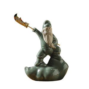 Creativo <span class=keywords><strong>Ge</strong></span> horno Guan Gong cerámica té mascota tradicional estilo chino hogar mesa de té Decoración - Product Image 6