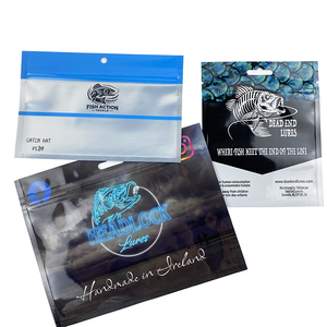 Túi đóng gói thực phẩm, mồi câu cá, chất liệu nhựa mềm, có khóa kéo, cán màng, in ấn tùy chỉnh - Product Image 2