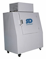 Congélateur vertical extérieur Soardragon 100bas, température unique, bac de stockage de glace en cubes, contrôle numérique de la température, dégivrage automatique