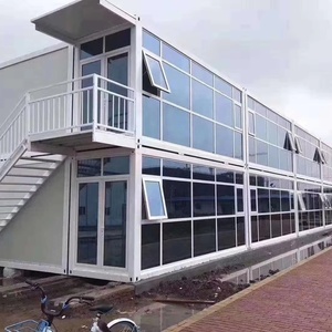A due piani contenitore ufficio prefabbricato dormitorio modulare Mobile in acciaio <span class=keywords><strong>Casa</strong></span> pieghevole <span class=keywords><strong>Casa</strong></span> <span class=keywords><strong>Casa</strong></span> contenitore Design per uso ufficio - Product Image 5