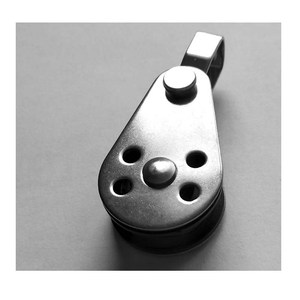 Polea de acero inoxidable de 25 mm de diámetro con rodamiento para almacenamiento de cuerda de kayak y protección contra el desgaste - Product Image 1