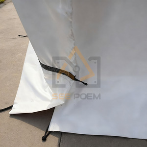 Cochera Portátil Temporal para <span class=keywords><strong>Autos</strong></span>, <span class=keywords><strong>de</strong></span> Acero, Resistente al Fuego y al Agua, con Cubierta <span class=keywords><strong>de</strong></span> PE, para Almacenamiento en Exteriores, Venta al Por Mayor <span class=keywords><strong>de</strong></span> Fábrica - Product Image 2