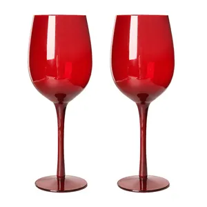Delicados vasos de vino rojos surtidos, venta al por mayor
