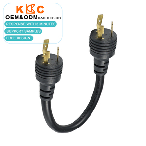 Cable de Alimentación de 14AWG, 15A, NEMA L7-15P a L7-15R, con Bloqueo Giratorio, 1.5m, Resistente, para Equipo de Alquiler Industrial - Product Image 3