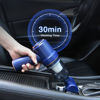 Mini aspirateur sans fil haute puissance soufflage et aspiration multifonctions avec éclairage pour le nettoyage des petites voitures