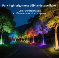 Palmier Anneau Lumière DMX512 LED Jardin Décoratif Extérieur Pelouse Lumières Étanche Câlin Arbre Paysage Lampe