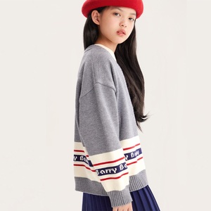 OEM/ODM Logotipo Personalizado das Mulheres Algodão Knit Top <span class=keywords><strong>Cardigan</strong></span> Jacquard Design Camisola para a Estação do Outono para Senhoras & Meninas - Product Image 5