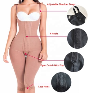 Venta al por mayor de alta compresión Curvy Body Shaper Faja postoperatoria Control de barriga <span class=keywords><strong>Fajas</strong></span> de talla grande Postparto Body Shaper - Product Image 3
