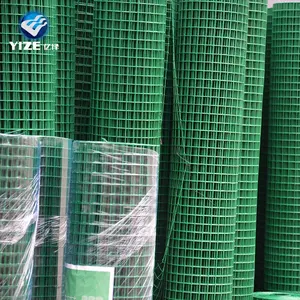 Kaplı kaynaklı tel örgü fabrika kaynağı yüksek kaliteli galvanizli ve Pvc çit örgü düşük karbonlu demir tel kare 0.5-3.5mm Yz-2326