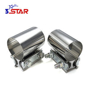 Connecteur <span class=keywords><strong>de</strong></span> <span class=keywords><strong>bande</strong></span> en acier inoxydable <span class=keywords><strong>de</strong></span> 2,5 pouces, collier <span class=keywords><strong>de</strong></span> serrage pour joint <span class=keywords><strong>de</strong></span> tuyau d'échappement <span class=keywords><strong>de</strong></span> voiture, réparation <span class=keywords><strong>de</strong></span> tuyau d'échappement - Product Image 2