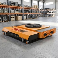 Nouveau Chariot de Transport Électrique Robuste de Type Chenillé de 40 Tonnes, Motorisé, Télécommandé, Alimenté par Batterie, pour le Déplacement de Véhicules Lourds