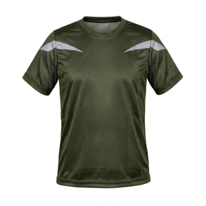 Camiseta Deportiva Personalizada Sublimada Verde Oliva para Entrenamiento de Fútbol Americano, Secado Rápido y Transpirable para Hombre, Práctica de Equipo - Product Image 1